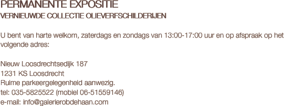 PERMANENTE EXPOSITIE